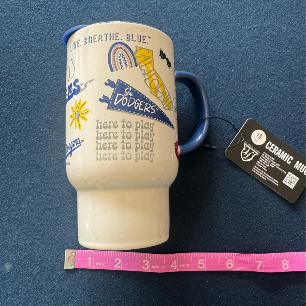 Los Angeles Dodgers Ceramic Mug feat. Fun iconic DODGER logo and dates! Zoom in💙 - Picture 3 of 11